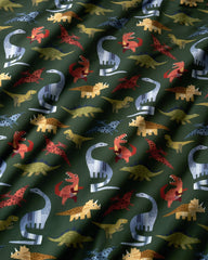 Roar & Explore Green Twin Sheet Set