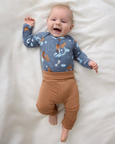 Chestnut Brown Fold Over Legging