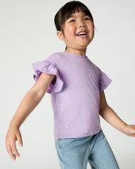 Heather Lavender Flutter Tee