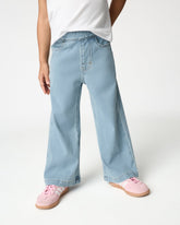Light Blue Wide Leg Denim Pants