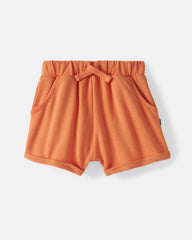 Orange Haze Cuffed Baby Shorts