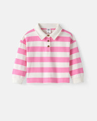 Pink Spark Stripe Polo Shirt