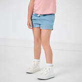 Light Blue Denim Shorts