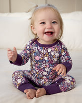 Midnight Petals Crescent Zippy