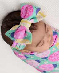 Ladybug Meadow Luxe Bow Headband