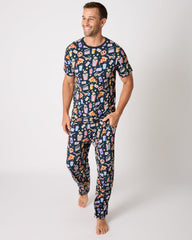 Movie Marathon Men's Short Sleeve Pajama Top
