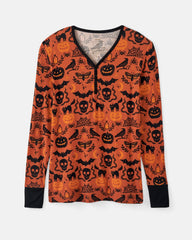 Midnight Mischief Women's Long Sleeve Pajama Top
