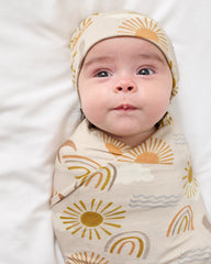 Desert Sunrise Swaddle & Beanie Set