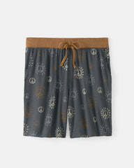 Peace & Love Ribbed Men's Pajama Shorts