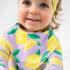 Lavender Sunny Citrus Bandana Bib