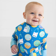 Blue Cookies & Milk Bandana Bib