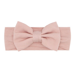 Mauve Blush Luxe Bow Headband