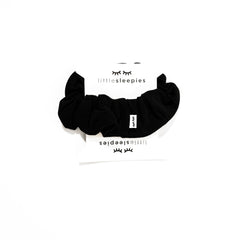 Adult Black Bamboo Viscose Scrunchie