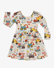 Mini Builders Skater Dress