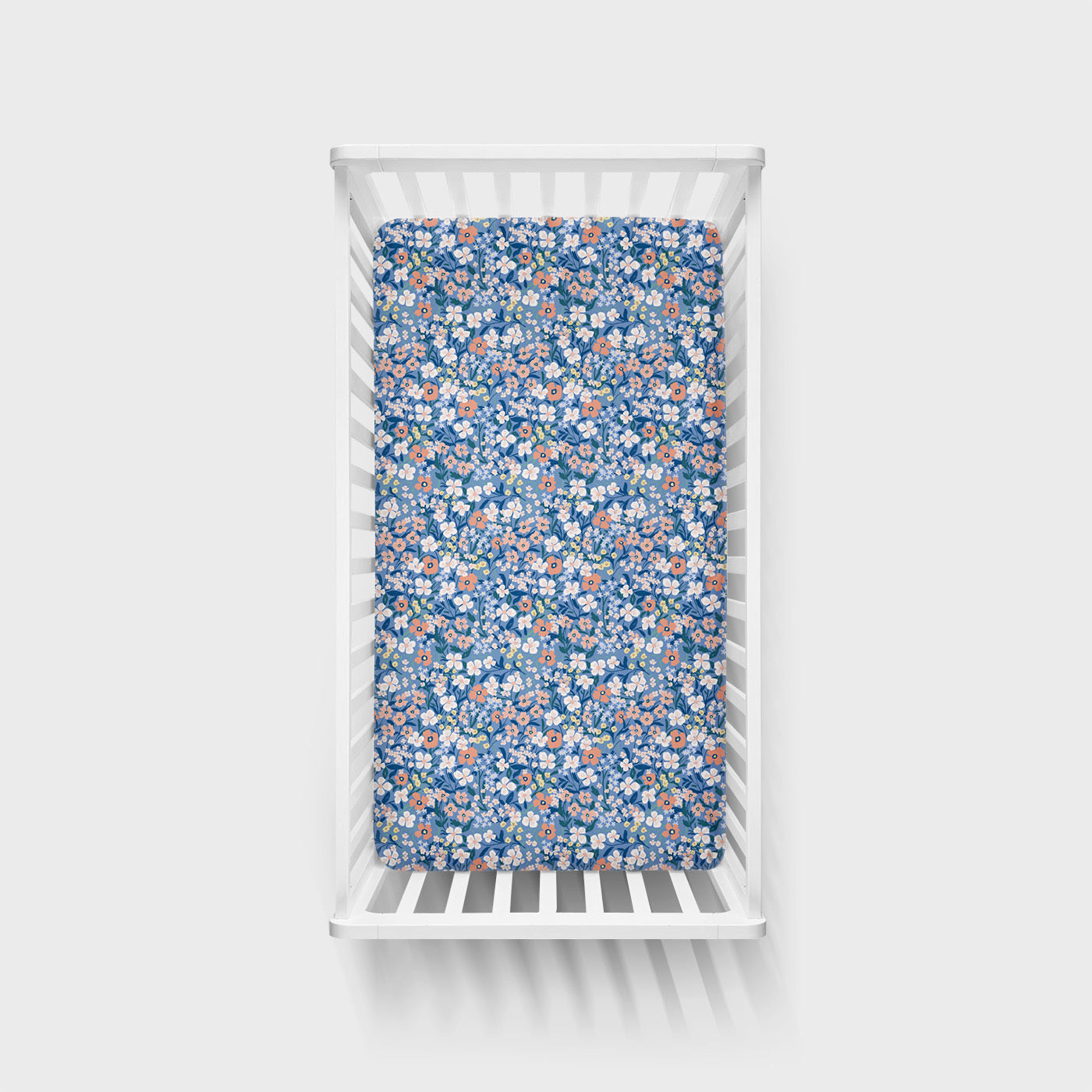Petite Petals Fitted Crib Sheet
