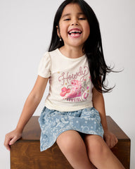 Howdy Cowgirl Puff Sleeve Tee