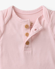 Prima Pink Henley Bodysuit