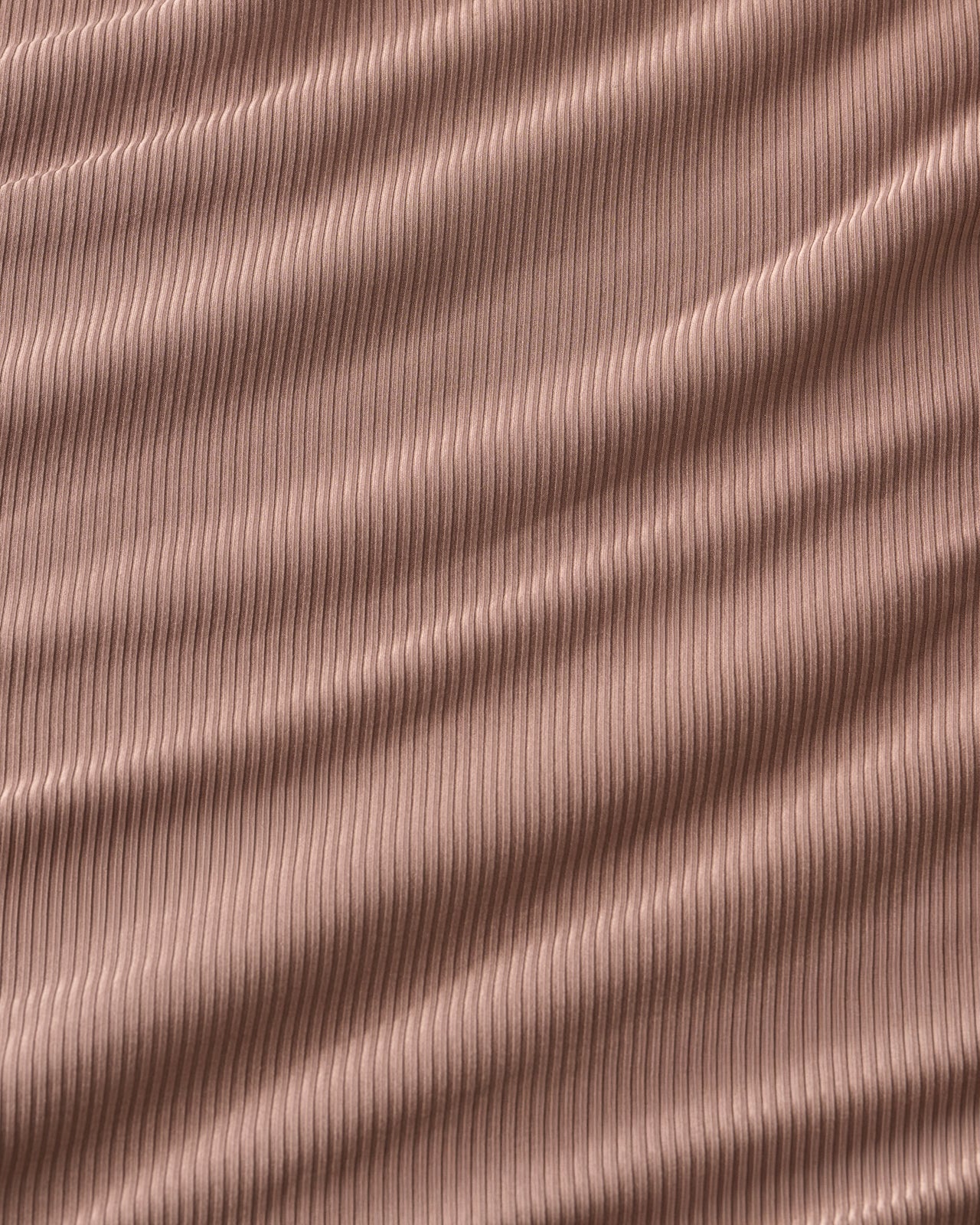 Hazy Brown Women's Ribbed Boxy Tee