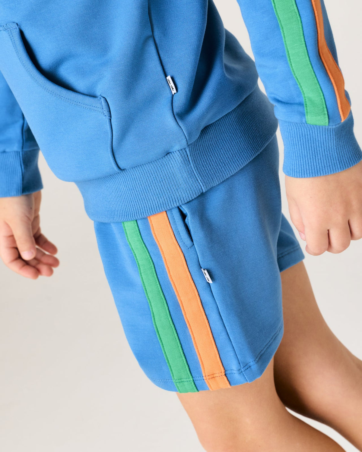 Major Blue Side Stripe Shorts
