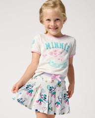 Disney Mickey Mouse & Minnie Mouse Match Pleated Skort