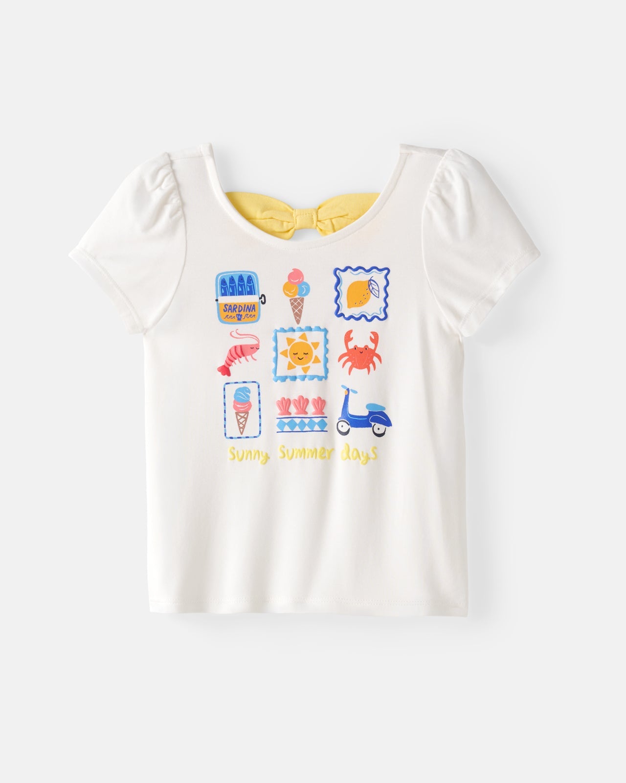 Ciao Bella Bow Back Puff Sleeve Tee
