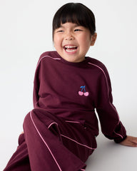 Classic Burgundy Drop Shoulder Crewneck