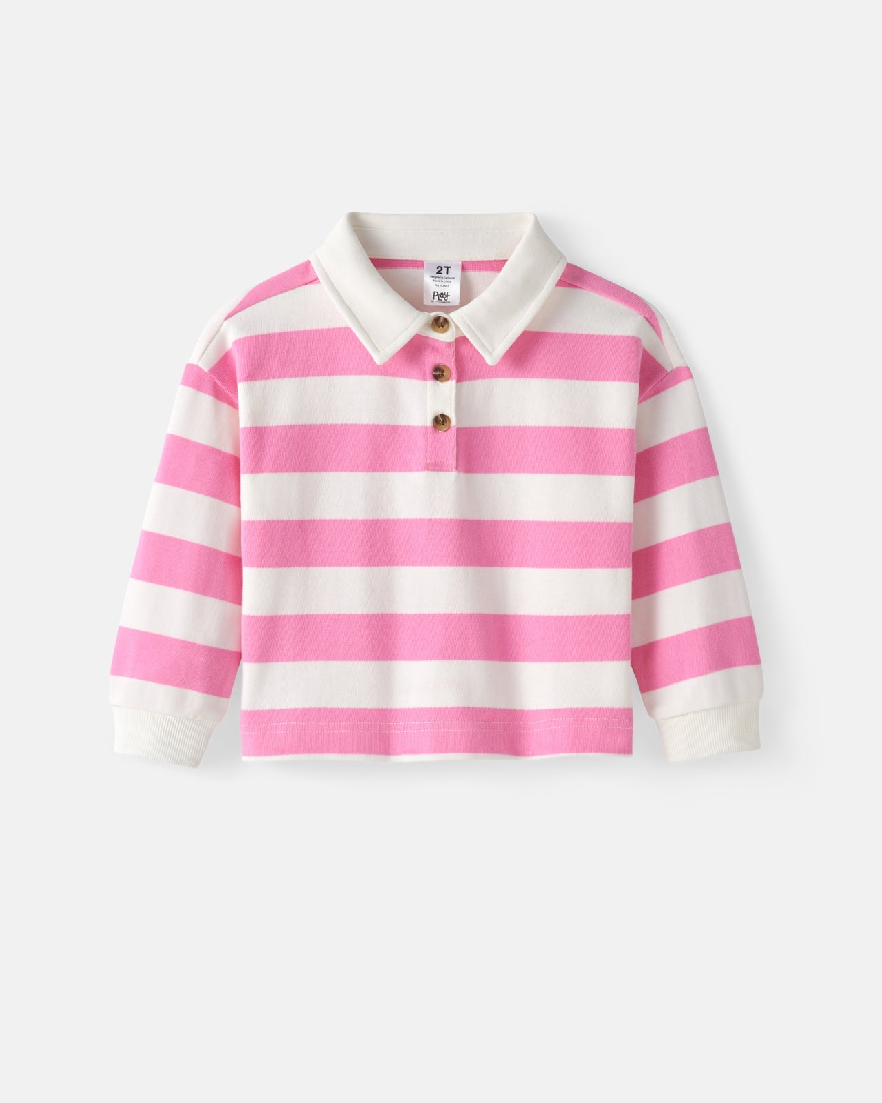Pink Spark Stripe Polo Shirt
