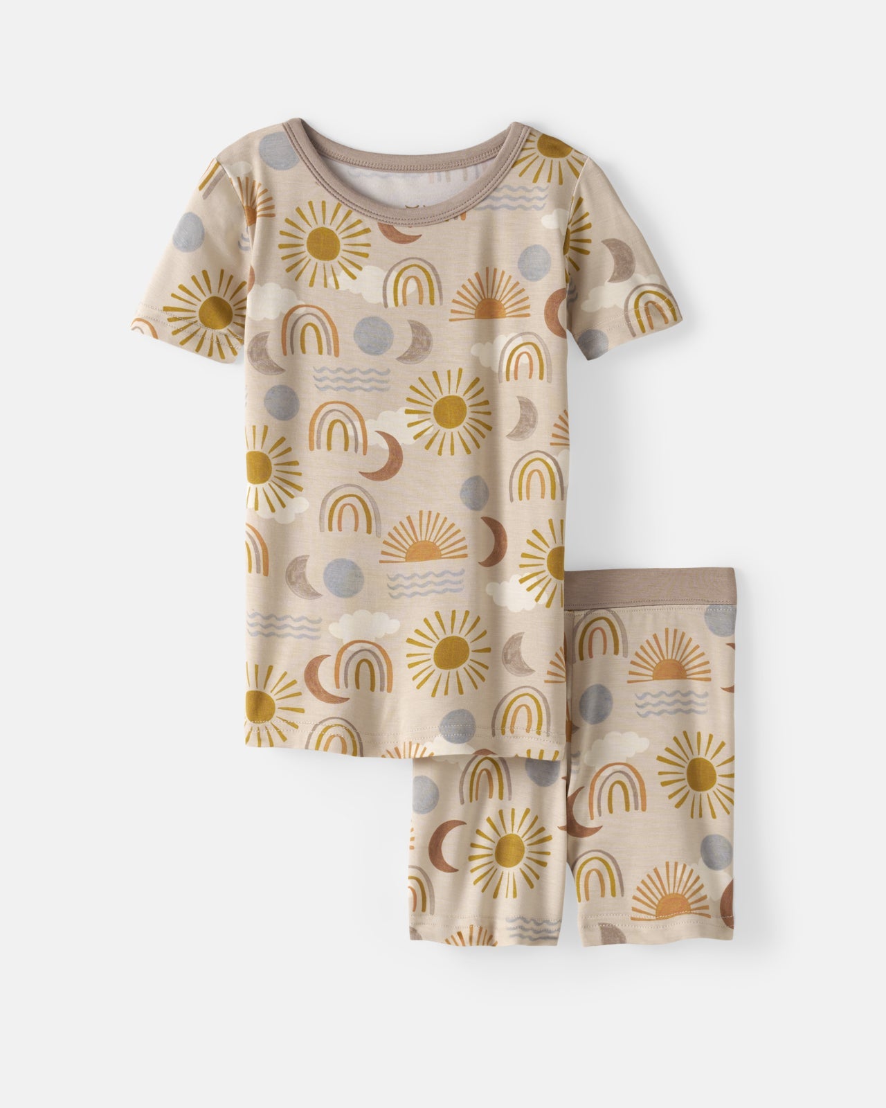 Desert Sunrise Two-Piece Short Sleeve & Shorts Pajama Set