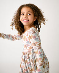 Kaleidoscope Dreams Ribbed Skater Dress