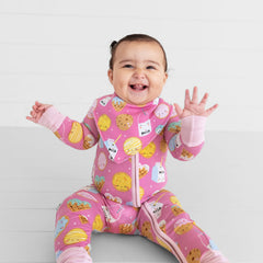 Pink Cookies & Milk Bandana Bib