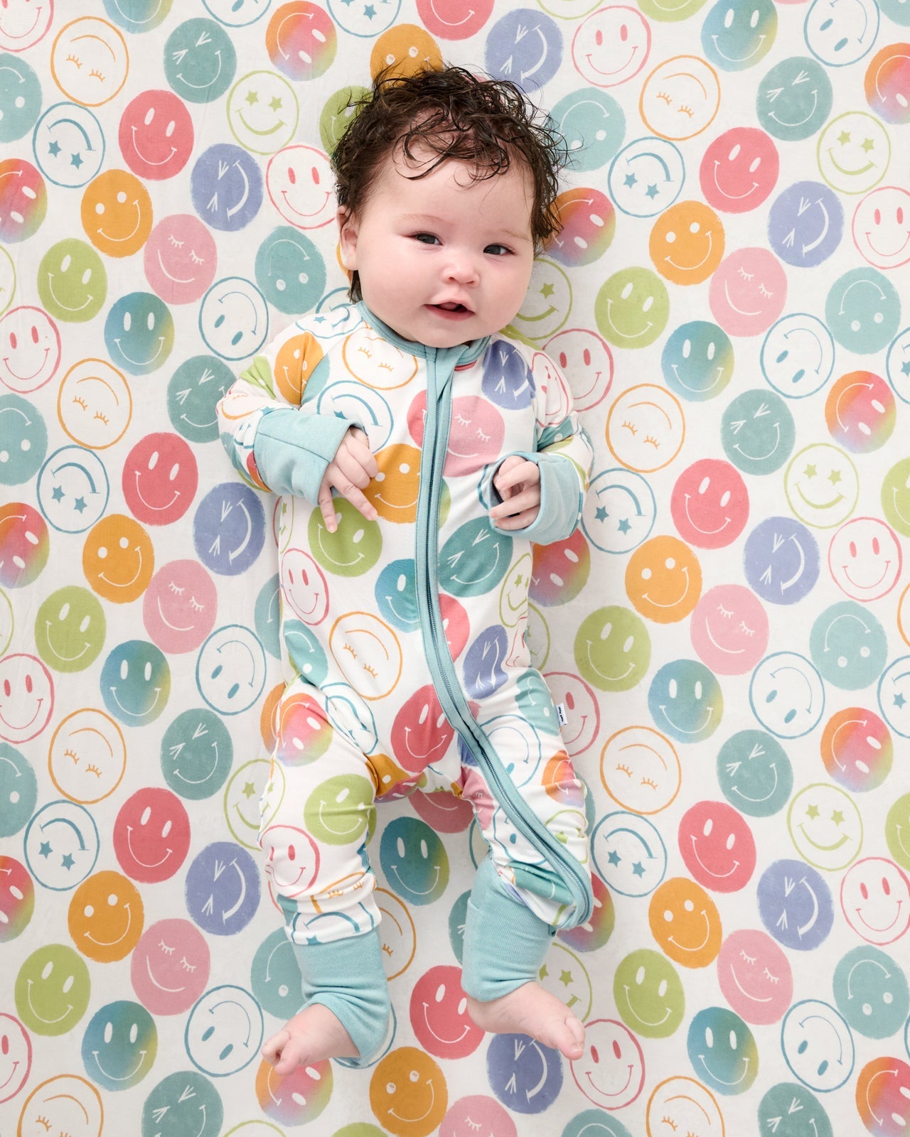 Positive Vibes Fitted Crib Sheet