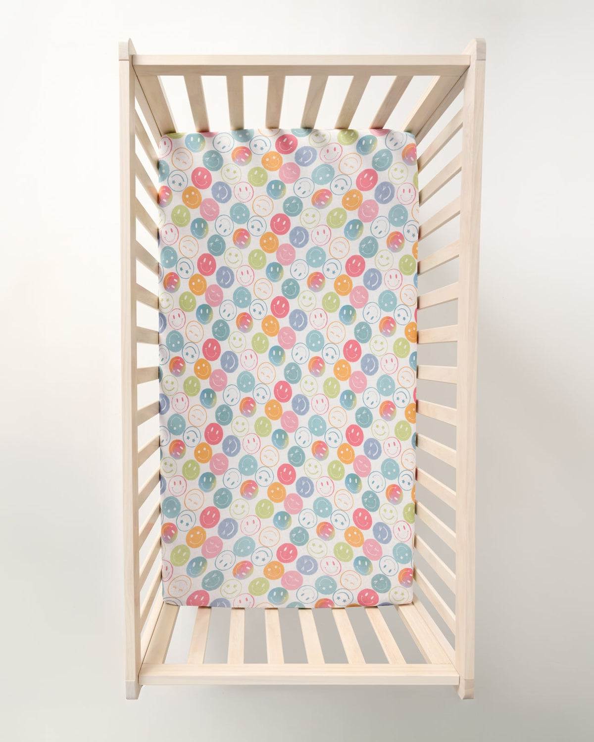Positive Vibes Fitted Crib Sheet