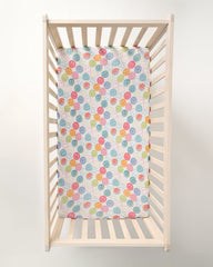Positive Vibes Fitted Crib Sheet