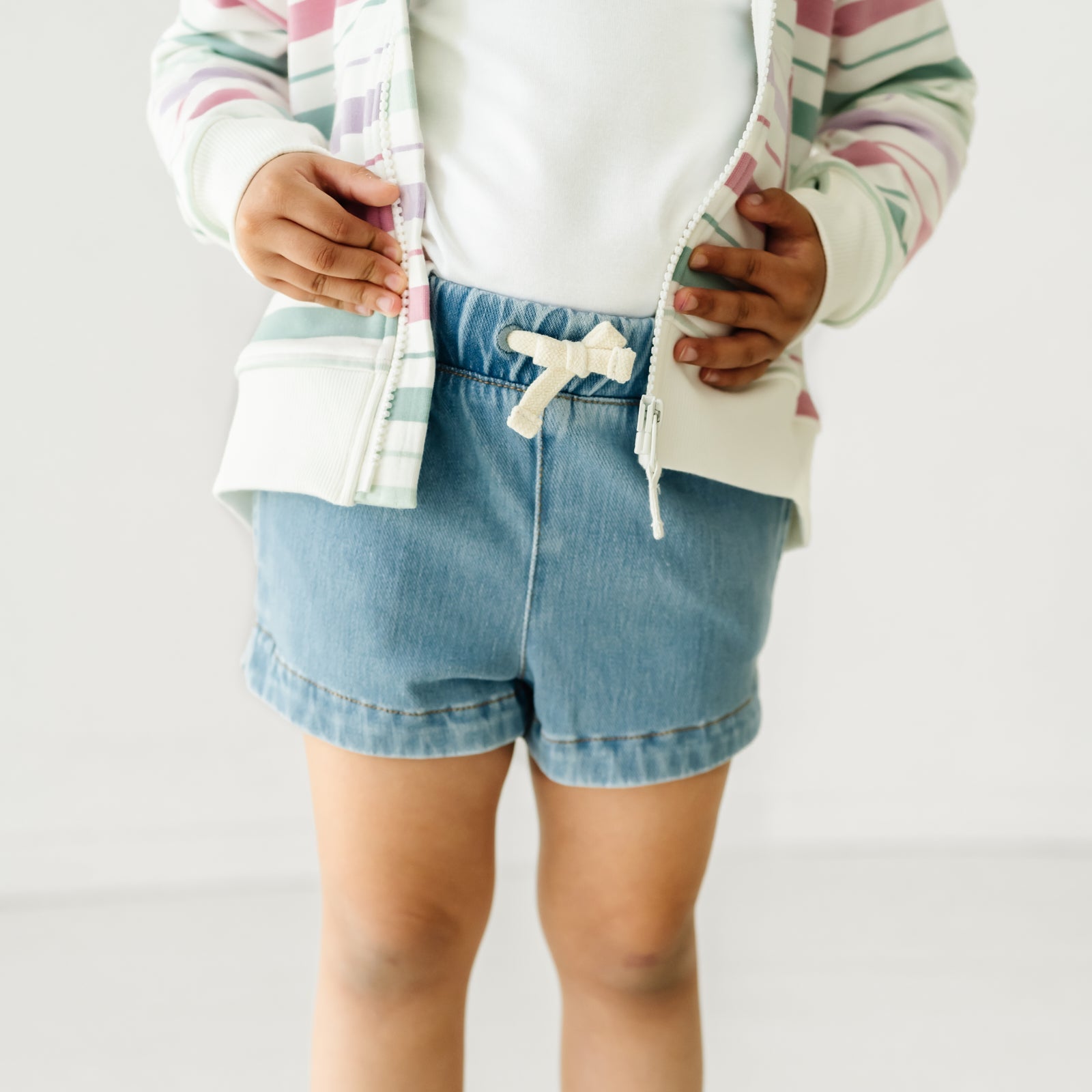 Light Blue Denim Shorts