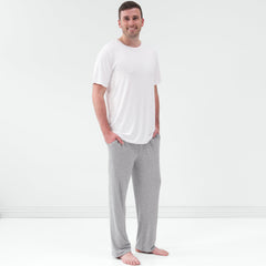 Bright White Men's Short Sleeve Pajama Top