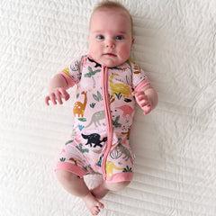 Pink Jurassic Jungle Shorty Zippy