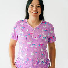 Magical Birthday Women's Short Sleeve Pajama Top