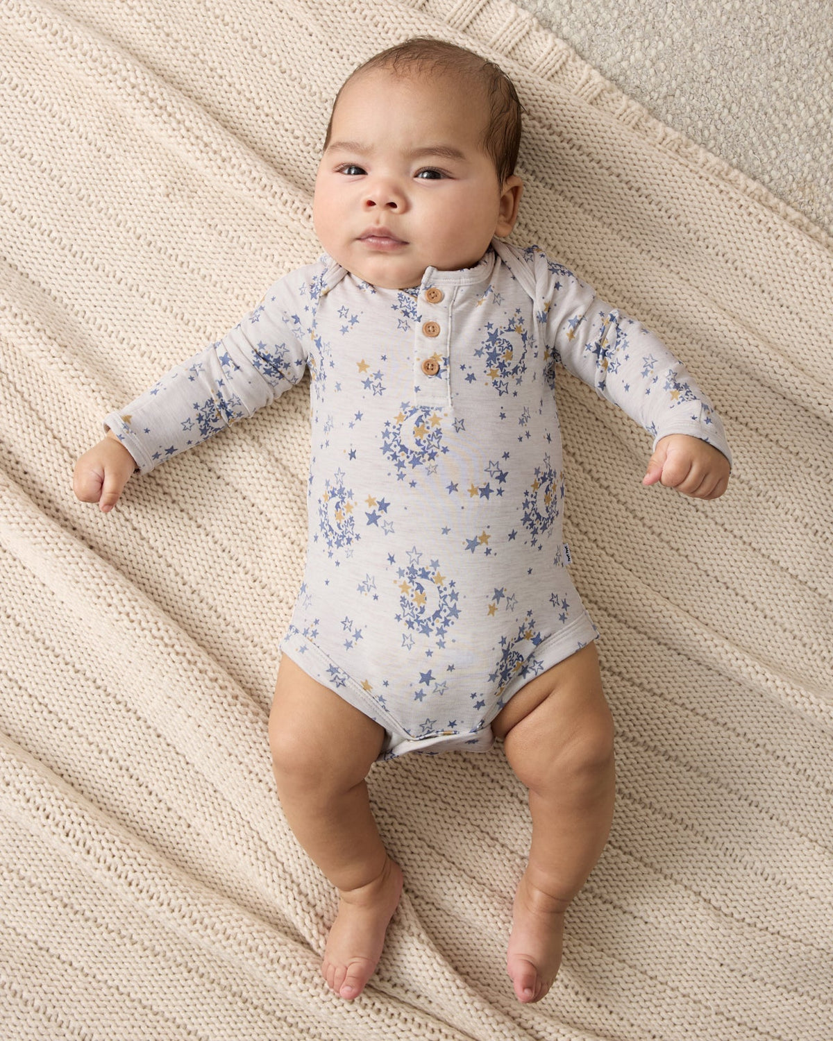 Lullaby Sky Henley Bodysuit