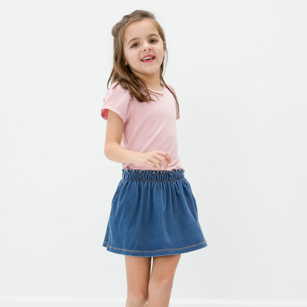 Midwash Blue Denim Skort