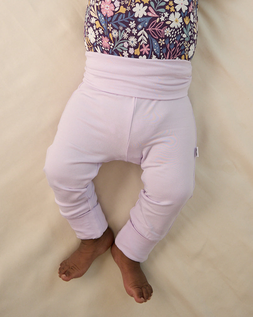 Misty Lavender Fold Over Legging