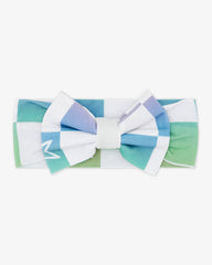 Ombre Cheery Checks Luxe Bow Headband