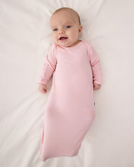 Prima Pink Ribbed Infant Gown