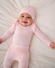 Prima Pink Ribbed Infant Beanie