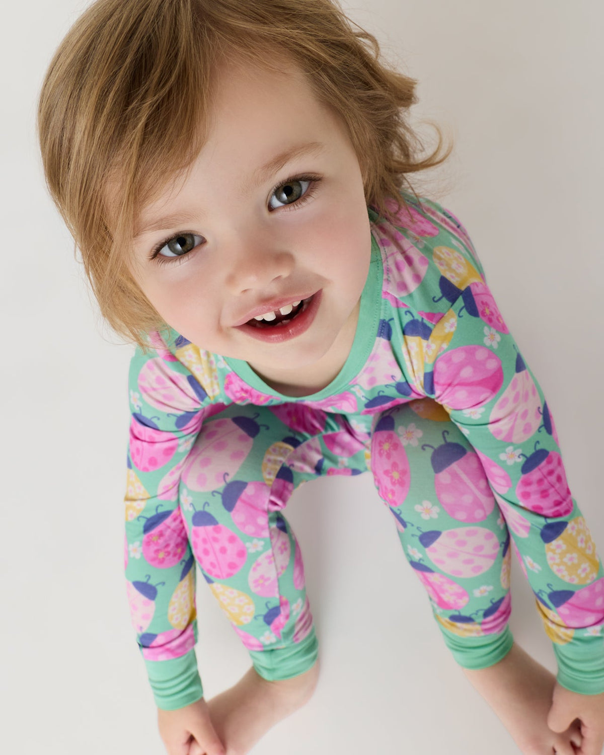Ladybug Meadow Two-Piece Pajama Set