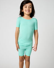 Ocean Mist Two-Piece Short Sleeve & Shorts Pajama Set