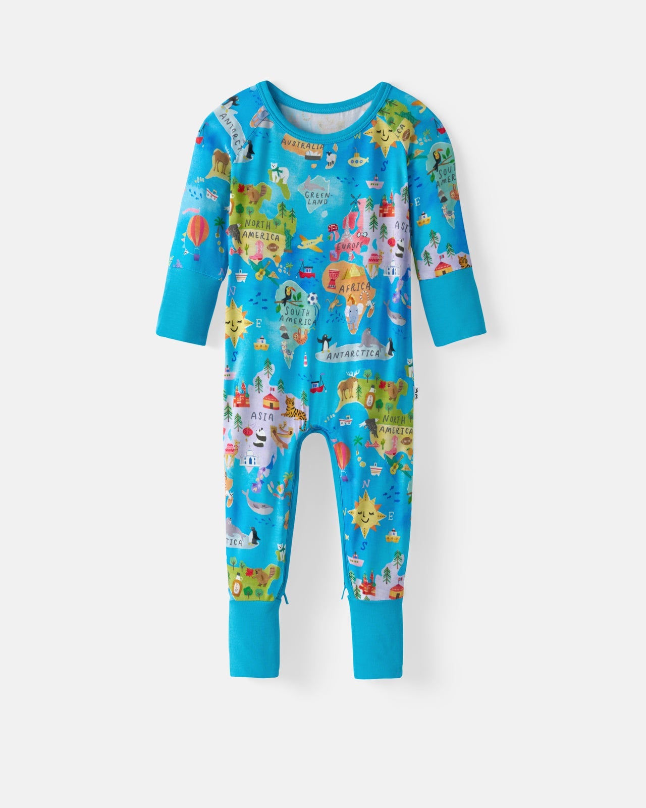 Around The World Crescent Zippy