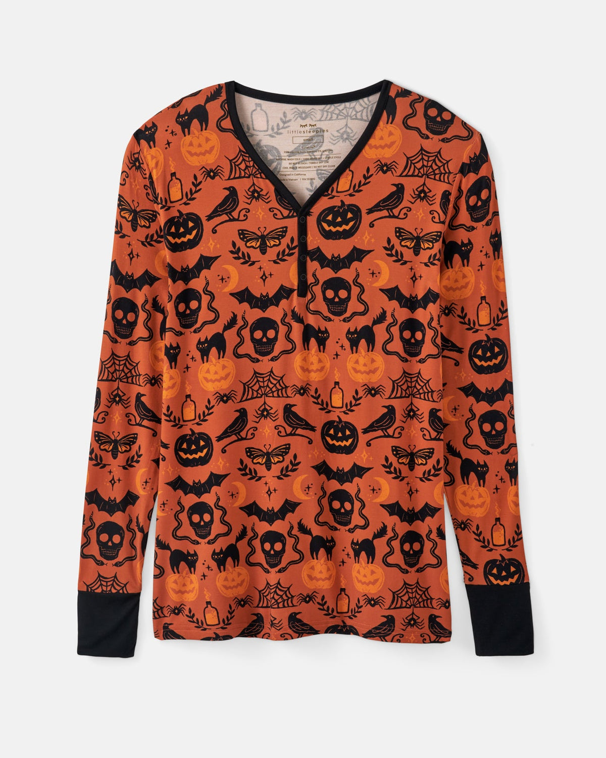 Midnight Mischief Women's Long Sleeve Pajama Top
