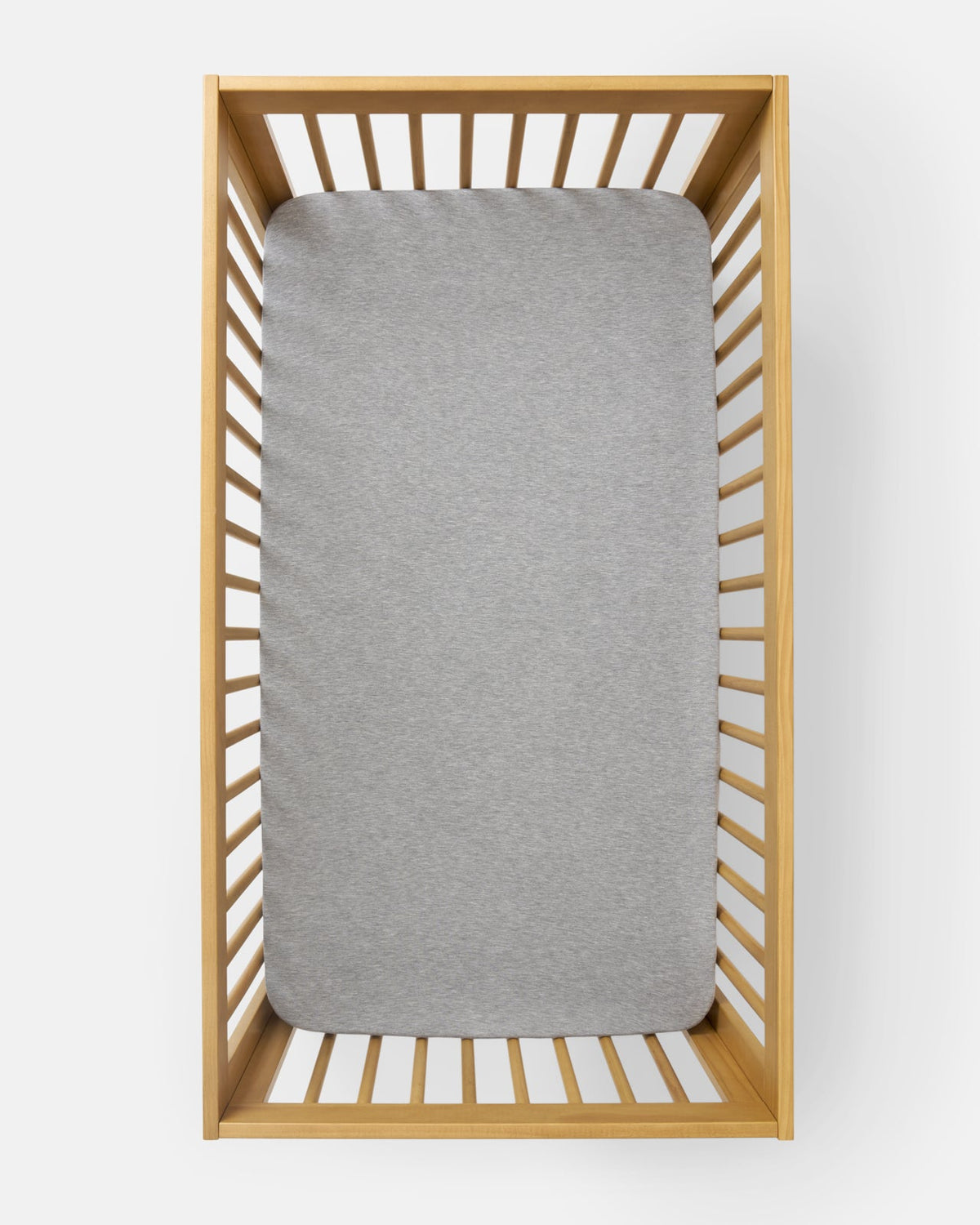 Heather Gray Fitted Crib Sheet