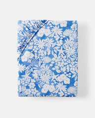 Azure Garden Fitted Crib Sheet