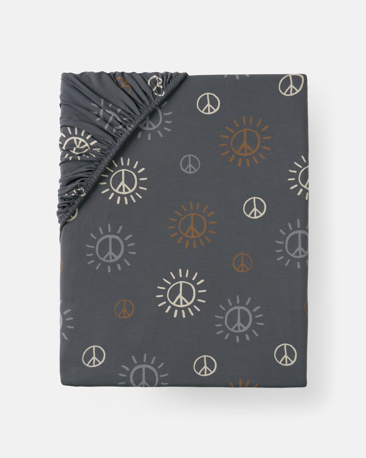 Peace & Love Fitted Crib Sheet